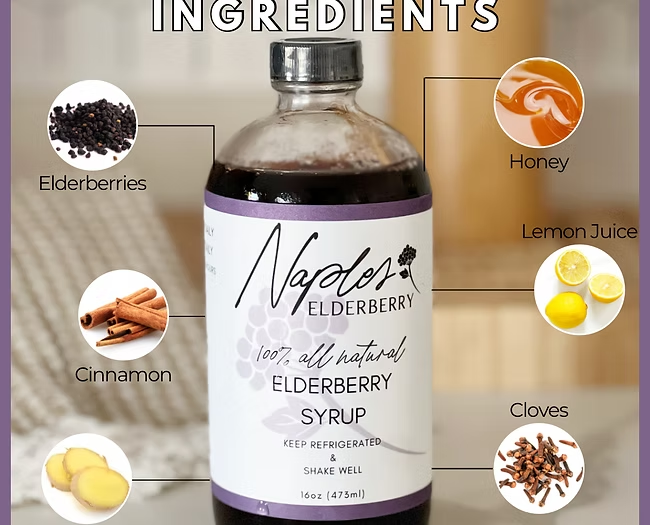 Naples Elderberry Syrup 16oz