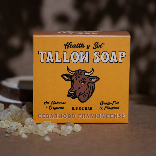 Organic Tallow Soap-Cedarwood & Frankincense