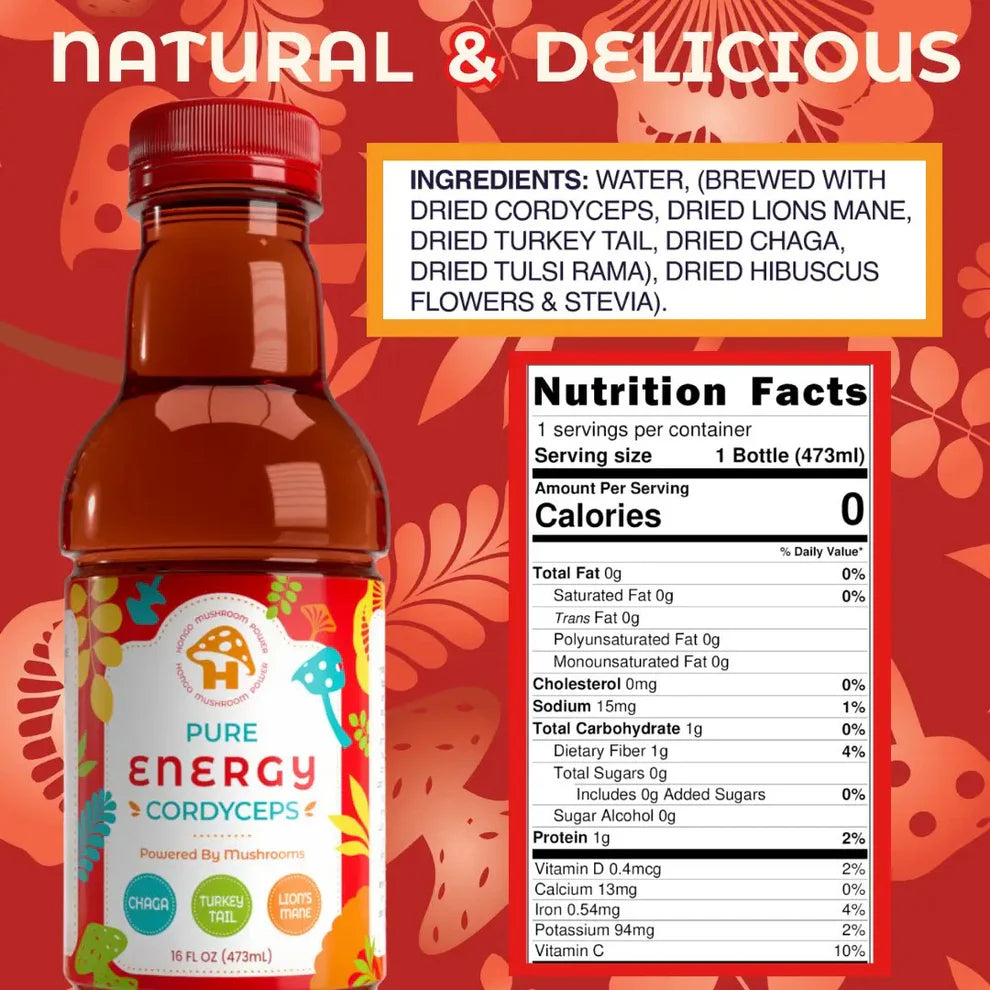 Hongo Mushroom Natural Energy Tea