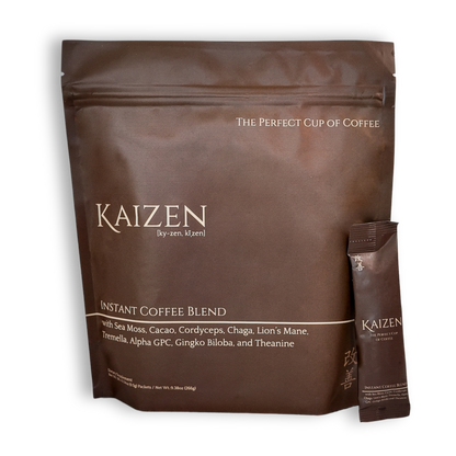 Kaizen Coffee - Premium Organic Coffee with Mushrooms, Nootropics, Sea Moss and Cacao
