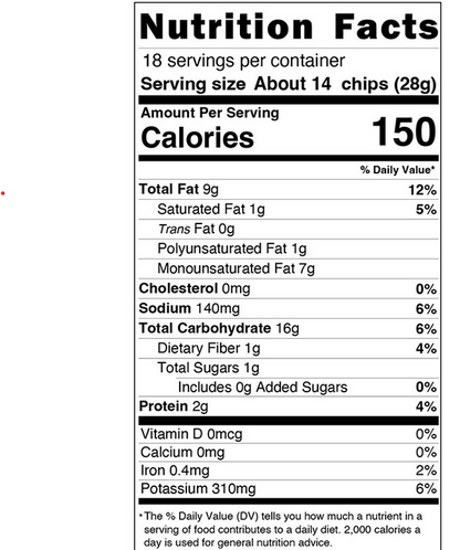 Caramelized Onion & Honey (Olive Oil Chips)