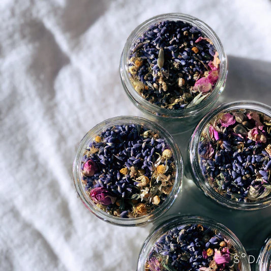 Lavender Chamomile Rose Tea, Caffeine Free Botanical Blend