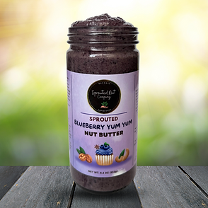 “Blueberry Yum Yum” Organic Sprouted Nut Butter